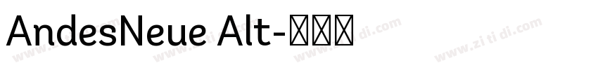 AndesNeue Alt字体转换